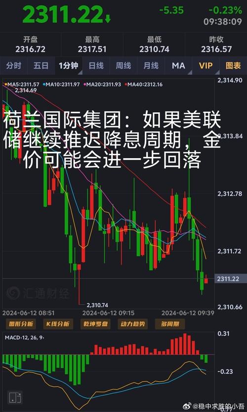 荷兰国际集团：黄金涨势或将持续